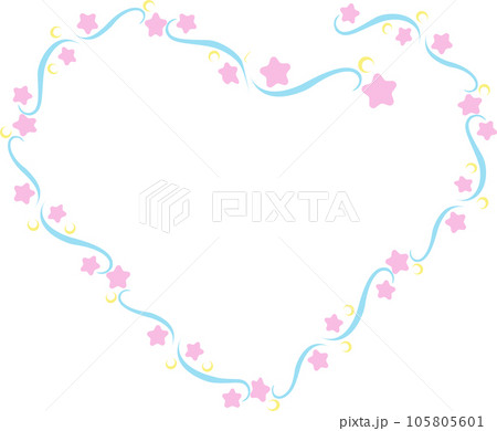 The moon and star decor border and line The moon and star decor border and line 105805601