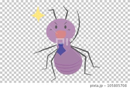 A salaryman-style worker ant with a guts pose 2 A salaryman-style worker ant with a guts pose 2 105805708