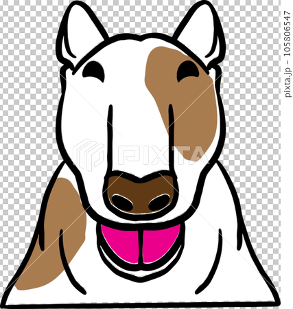 The dog face png image for pet or animal concept The dog face png image for pet or animal concept 105806547