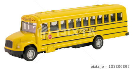 The school bus on white background png image for education concept 105806895