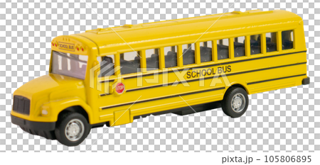 The school bus on white background png image for education concept 105806895