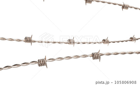 The barbed wire png image 3d rendering The barbed wire png image 3d rendering 105806908