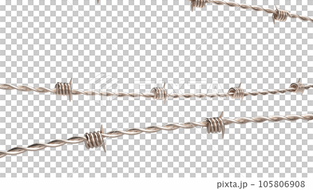 The barbed wire png image 3d rendering The barbed wire png image 3d rendering 105806908
