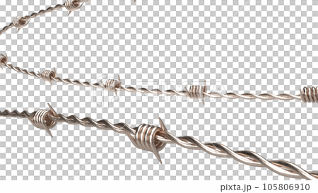 The barbed wire png image 3d rendering The barbed wire png image 3d rendering 105806910