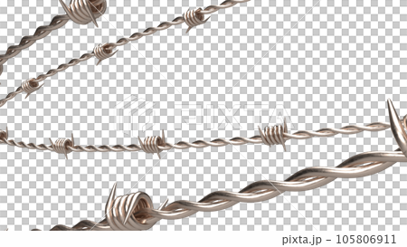 The barbed wire png image 3d rendering 105806911