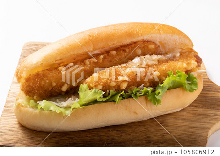 ねぎ塩ささみカツサンド 105806912
