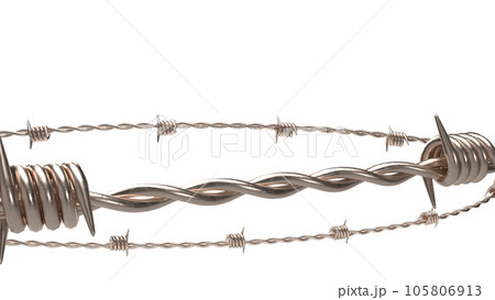 The barbed wire png image 3d rendering 105806913