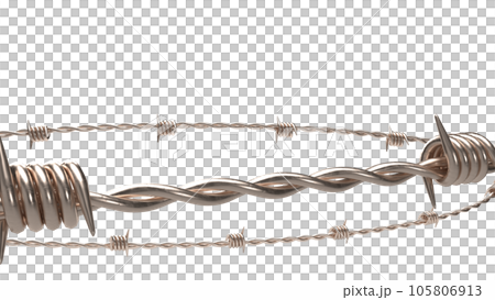 The barbed wire png image 3d rendering The barbed wire png image 3d rendering 105806913