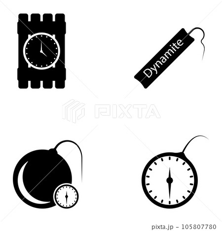 time bomb icon vectorのイラスト素材 [105807780] - PIXTA