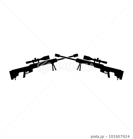 sniper icon vector 105807924