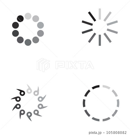 buffering icon vector buffering icon vector 105808082