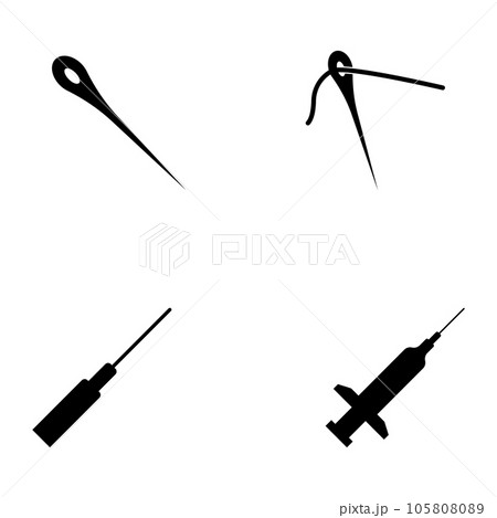 needle icon vector 105808089