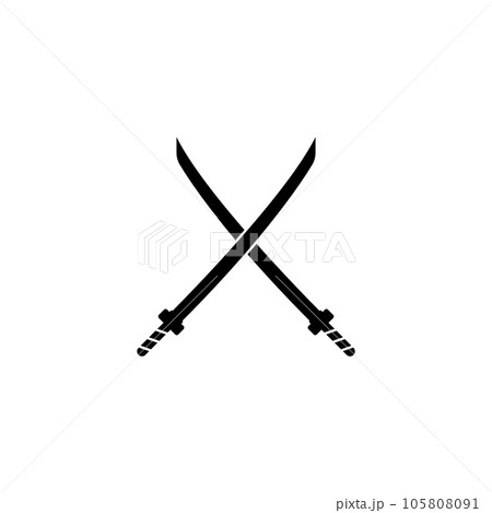 katana icon vector katana icon vector 105808091