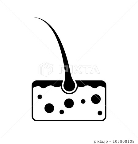 hair icon vector 105808108