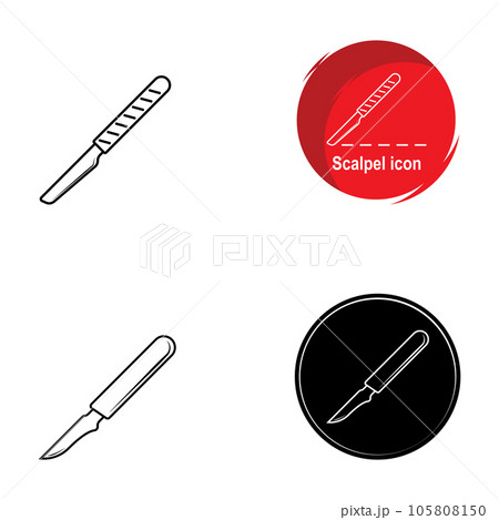 scalpel icon vector 105808150