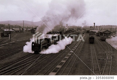蒸気機関車C62重連急行ニセコ 倶知安発車 昭和46年 函館本線 北海道 記録写真 蒸気機関車C62重連急行ニセコ 倶知安発車 昭和46年 函館本線 北海道 記録写真 105808890