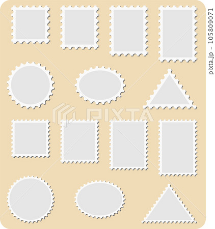 切手のベクターイラストセット 105809071