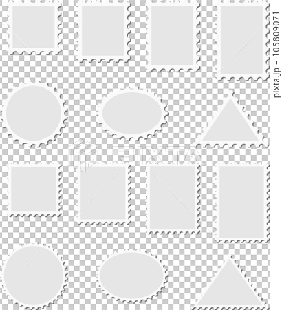 切手のベクターイラストセット 105809071