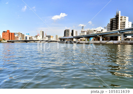 両国橋／隅田川周辺を下流より望む(東京都墨田区)【2022.8】 105811639