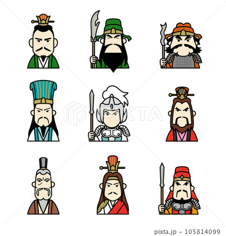三国志アイコンイラスト集〜蜀・呉編 105814099