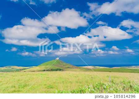 （北海道稚内）夏の青い空  氷河期が生んだ美しい大地 105814296