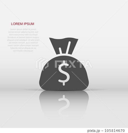 money dollars in bag isolated on the white background Stock Photo