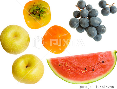 切り抜き素材セットーフルーツ5 切り抜き素材セットーフルーツ5 105814746
