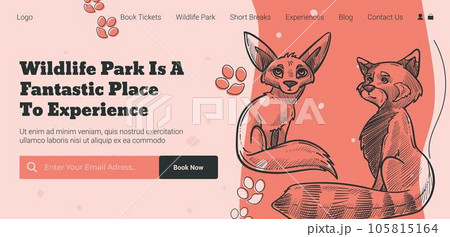 Wildlife park or zoo, buy ticket online in web 105815164