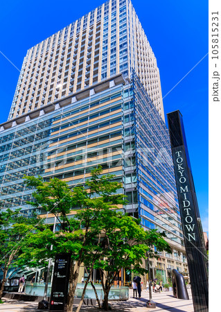 東京 港区赤坂の都市風景 東京ミッドタウン 東京 港区赤坂の都市風景 東京ミッドタウン 105815231