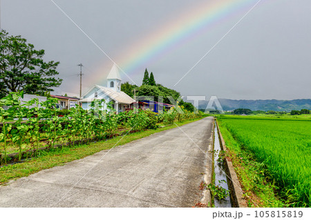阿蘇白川駅周辺風景（あそしらかわえき）「南阿蘇鉄道　全線開通・運航再開」 105815819