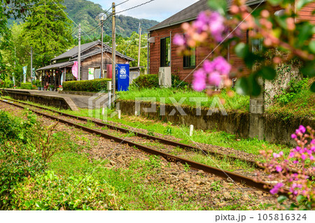 長陽駅周辺風景「南阿蘇鉄道　全線開通・運航再開」 105816324