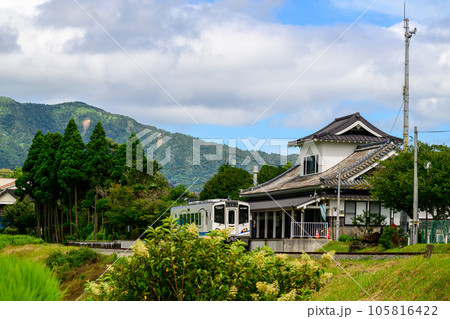 阿蘇下田城駅（あそしもだじょうえき）周辺風景「南阿蘇鉄道　全線開通・運航再開」 105816422
