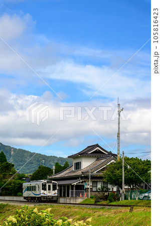 阿蘇下田城駅（あそしもだじょうえき）周辺風景「南阿蘇鉄道　全線開通・運航再開」 105816423