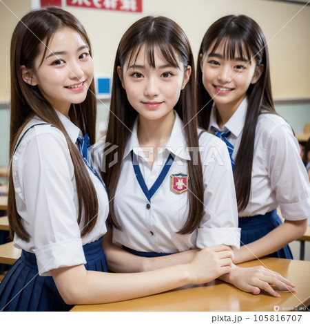 AI制服女子高生 105816707