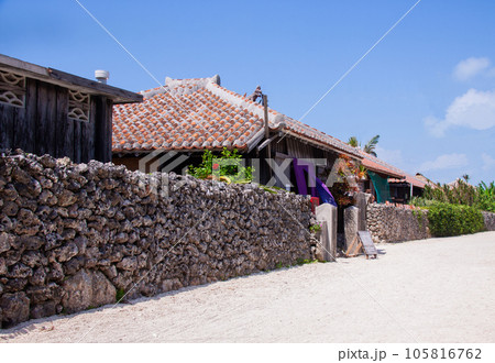 竹富島の町並み 竹富島の町並み 105816762