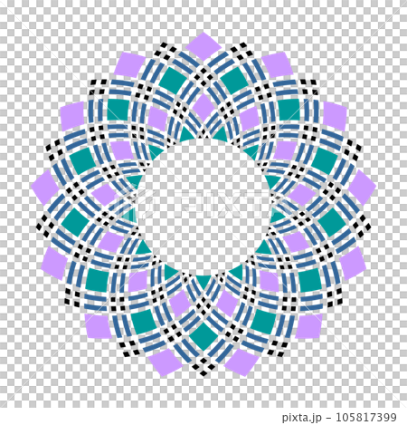 Abstract Geometric Decorative Circle Radial Pattern. Vector Art. Abstract Geometric Decorative Circle Radial Pattern. Vector Art. 105817399