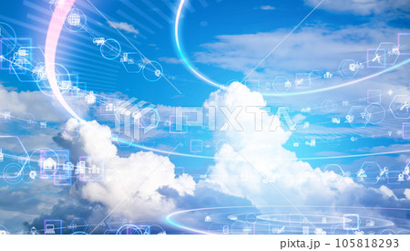 清々しい真夏の空の雲 105818293