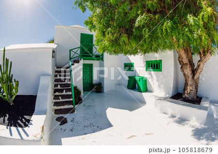 Lanzarote, Spain - 2023, March 4. A part of Casa Museo del Campesino or Agricultural Museum designed by artist Cesar Manrique 105818679