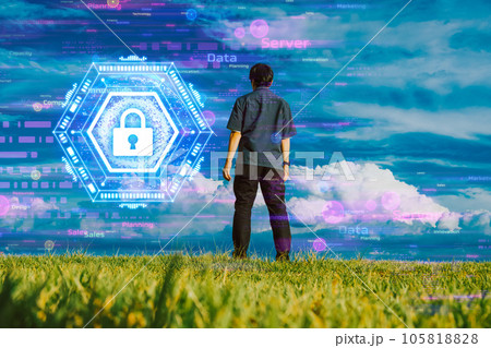 草原を散歩する 草原を散歩する 105818828