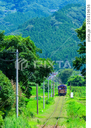 駅構内から観える観光列車(トロッコ) 見晴台駅(みはらしだいえき)「南阿蘇鉄道 全線開通・運航再開」 駅構内から観える観光列車(トロッコ) 見晴台駅(みはらしだいえき)「南阿蘇鉄道 全線開通・運航再開」 105819636