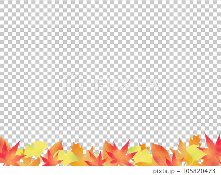 Autumn leaves background bottom 105820473