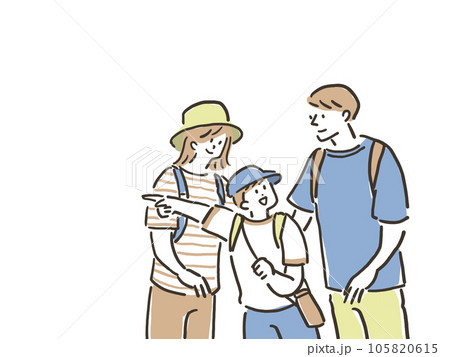 お父さんとお母さんと子供 105820615