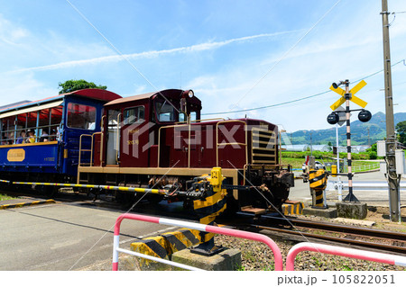 観光列車(トロッコ列車)と南阿蘇白川水源駅「南阿蘇鉄道高森線(全線開通)」 観光列車(トロッコ列車)と南阿蘇白川水源駅「南阿蘇鉄道高森線(全線開通)」 105822051