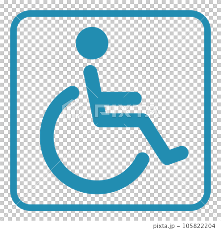 車椅子のアイコン 105822204