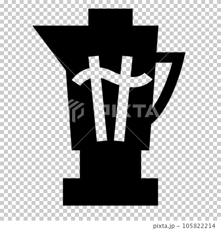 代表烹飪、攪拌機的填充風格圖標 105822214