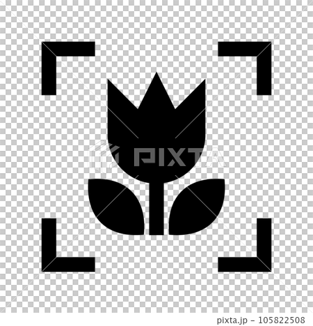 代表照片、特寫和宏觀的填充樣式圖標 代表照片、特寫和宏觀的填充樣式圖標 105822508