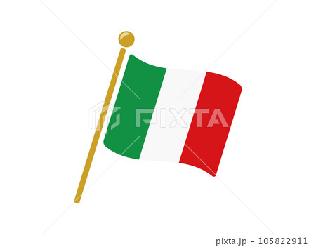 イタリアの国旗アイコン ベクターイラスト 105822911