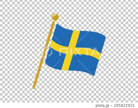 瑞典國旗圖標矢量圖 105822915