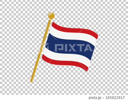 泰國國旗圖標矢量圖 105822917