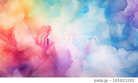 abstract watercolor background. colorful painting for artistic decoration. generative AI  105823282